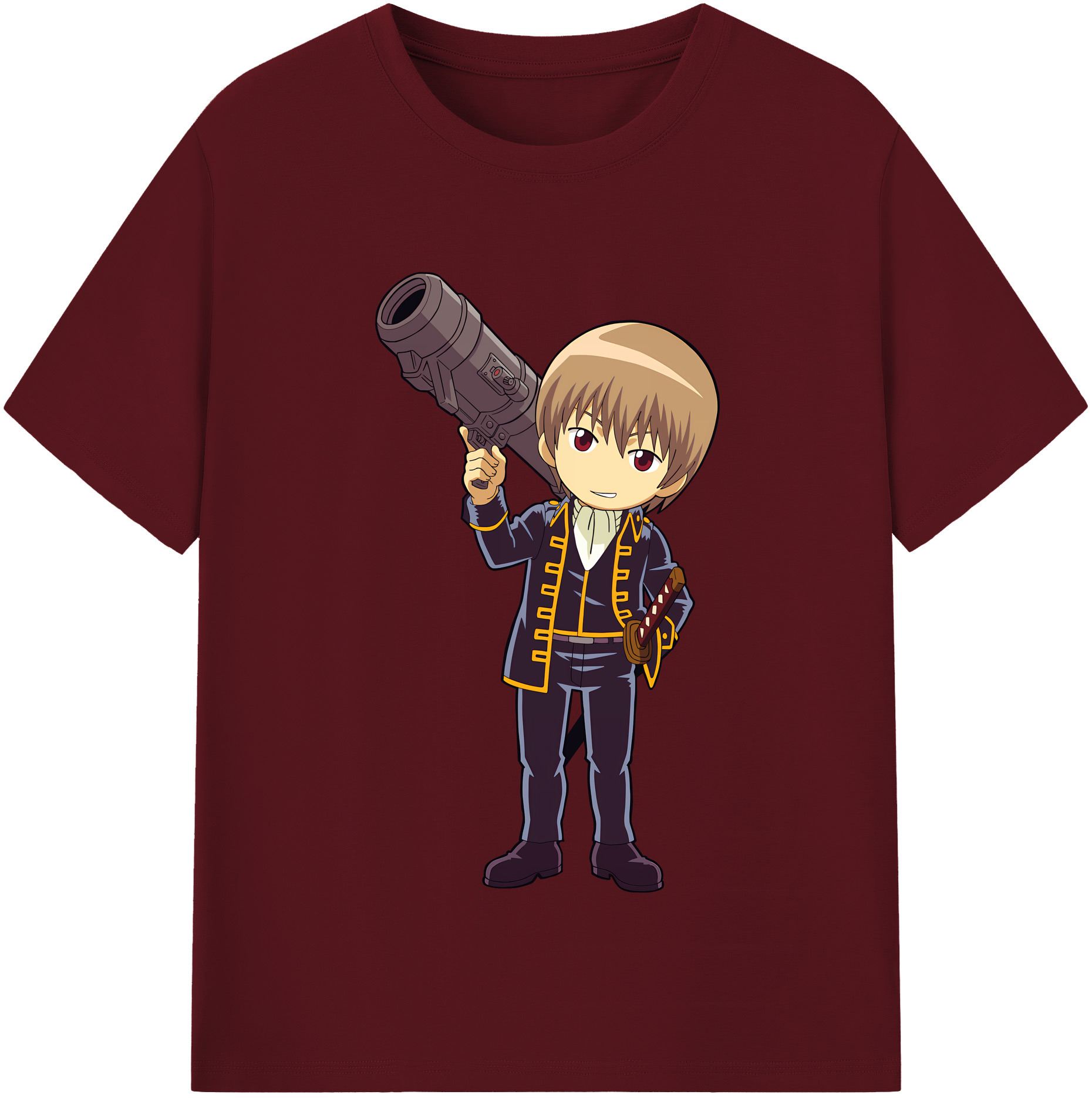 （画像用） ぎんたま 坂田銀時（さかたぎんとき） 神楽 志村新八（しむら しんぱち） GINTAMA Sakata Gintoki Kagura Shimura Shinpachi 綿100％半袖Tシャツ（フロントプリント）